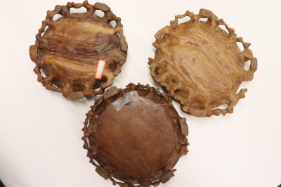 Collection of Carved Wooden Vase Stands