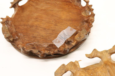 Collection of Carved Wooden Vase Stands