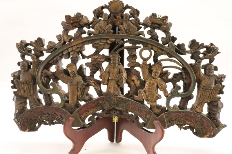 Chinese Carved Panel Top