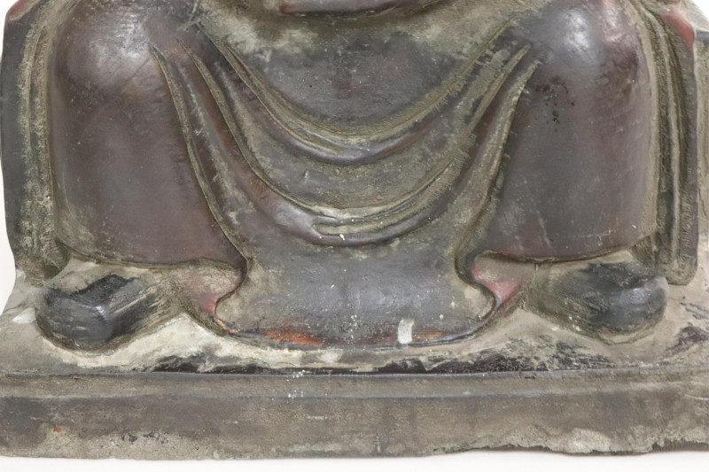 Chinese Large Wood Prosperity Figure