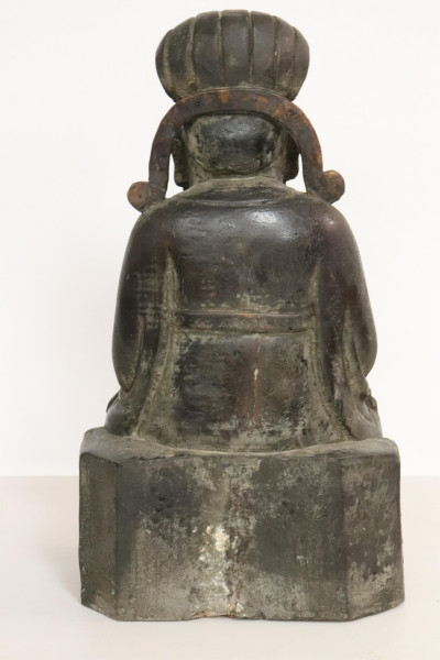 Chinese Large Wood Prosperity Figure