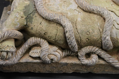 Pair Ming Dynasty Lion Tiles