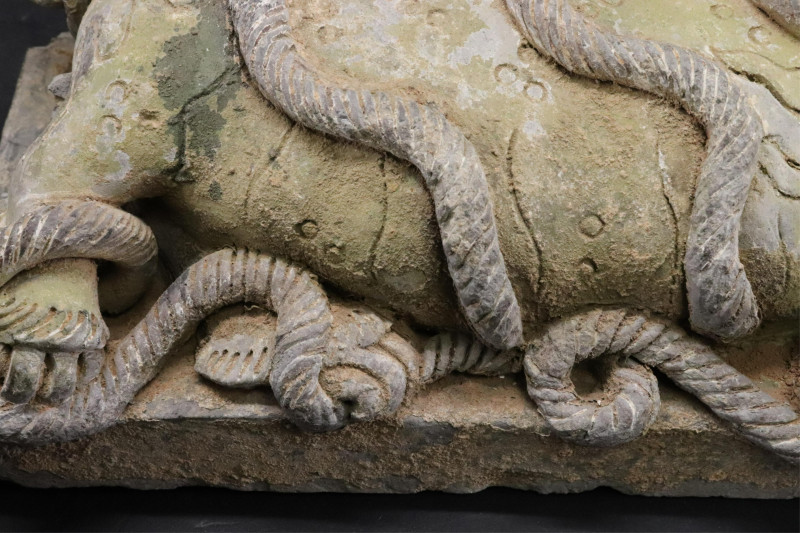 Pair Ming Dynasty Lion Tiles