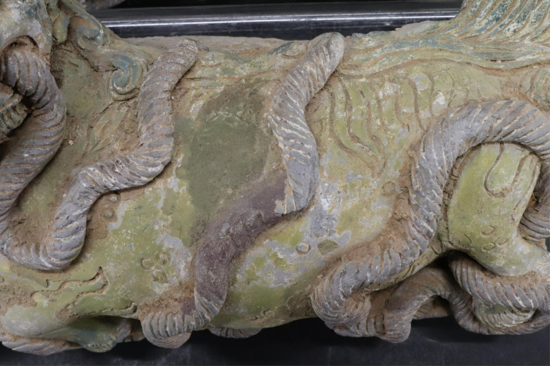 Pair Ming Dynasty Lion Tiles