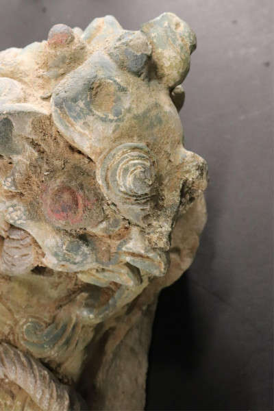 Pair Ming Dynasty Lion Tiles