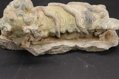 Pair Ming Dynasty Lion Tiles