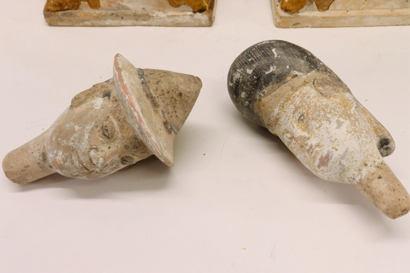 Pair Large Ming Dynasty Figures