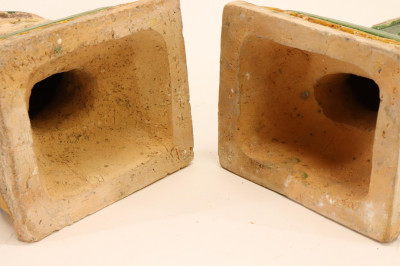 Pair Large Ming Dynasty Figures