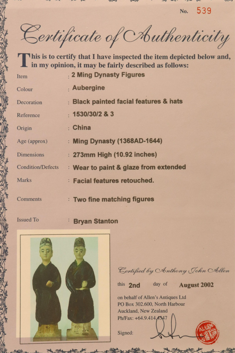 Two Ming Dynasty Attendants