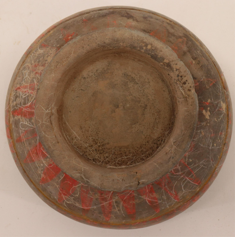 Han Dynasty Terracotta Lidded Vessel
