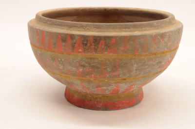 Han Dynasty Terracotta Lidded Vessel