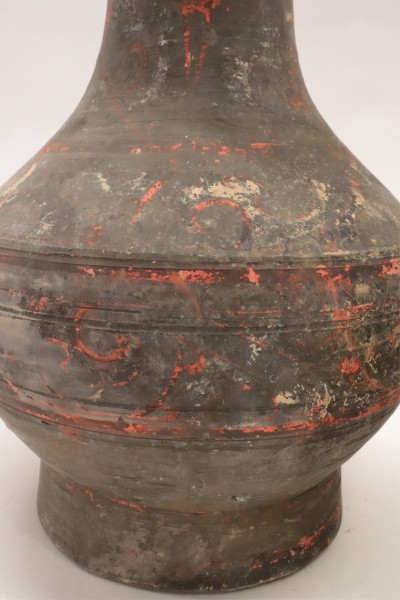 Two Han Dynasty Terracotta Hu Jars