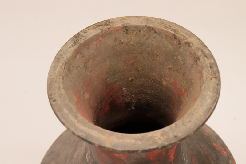 Two Han Dynasty Terracotta Hu Jars