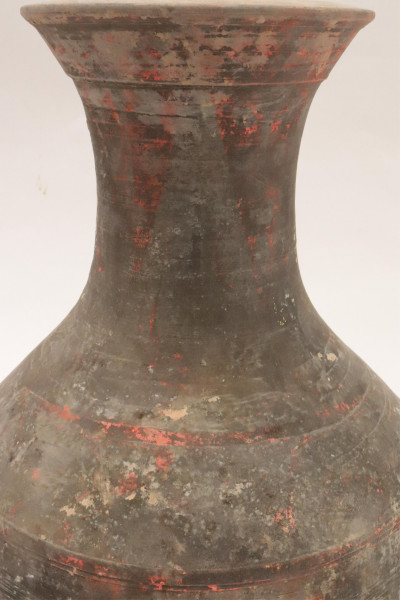 Two Han Dynasty Terracotta Hu Jars