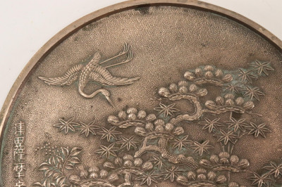 Two Japanese Polished Kagkimi Bronze Mirrors