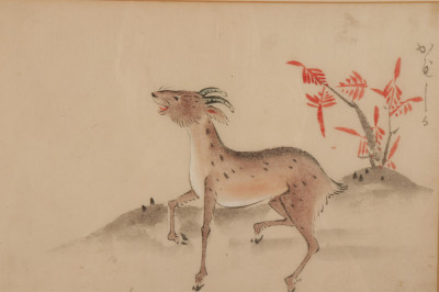 Four Watercolor Paintings, attr Sei-Sei Shugetsu