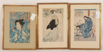 Three Ukiyo-e Prints