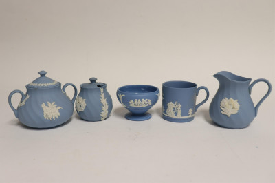 18 Small Wedgwood Pale Matte Blue Jasperware