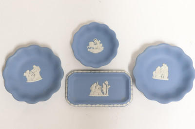 21 Light Blue Wedgwood Jasperware Smalls