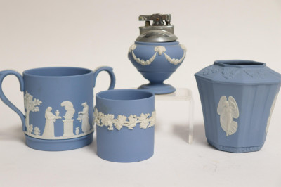 21 Light Blue Wedgwood Jasperware Smalls