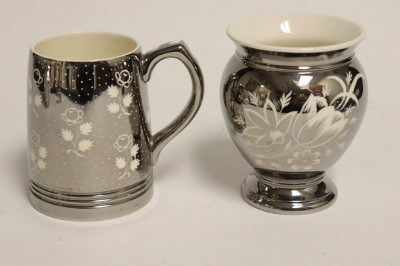 12 Wedgwood Lustre Pitchers, Vases, Mug &amp; Bowl
