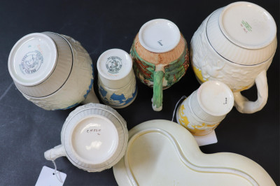 7 Wedgwood Hound Handle &amp; Related Items