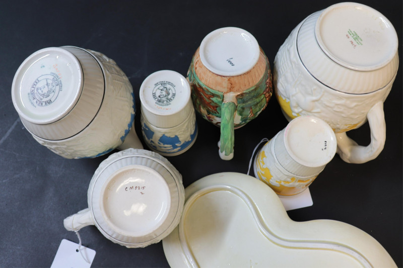 7 Wedgwood Hound Handle &amp; Related Items