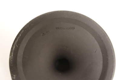 Wedgwood Black Basalt Pedestal Bowl &amp; Vase