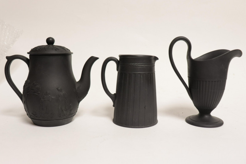 14 Pieces of Wedgwood Black Basalt