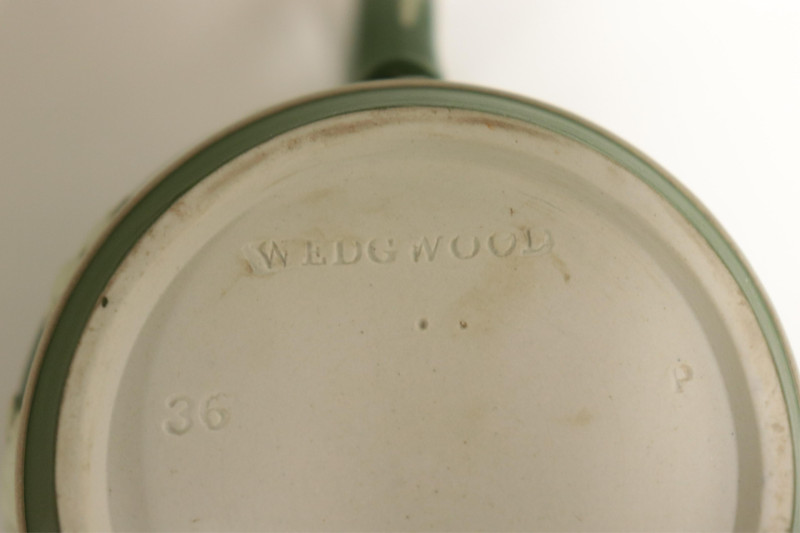 5 Wedgwood Dark Green Jasper Dip Pitchers