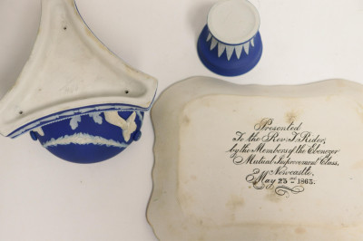 Wedgwood Blue Jasper Dip Ink Stand &amp; Incense