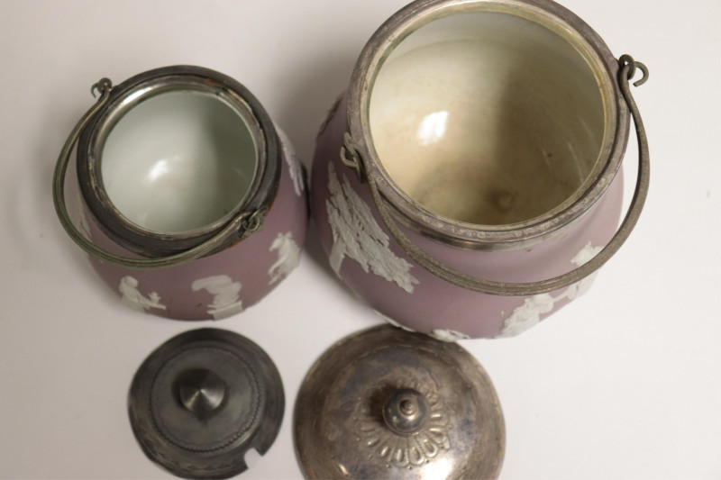 6 SP/Pewter Wedgwood Lavender Jasper Dip Items