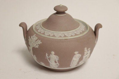 5 Wedgwood Lavender Jasper Dip Pitchers, Bowls