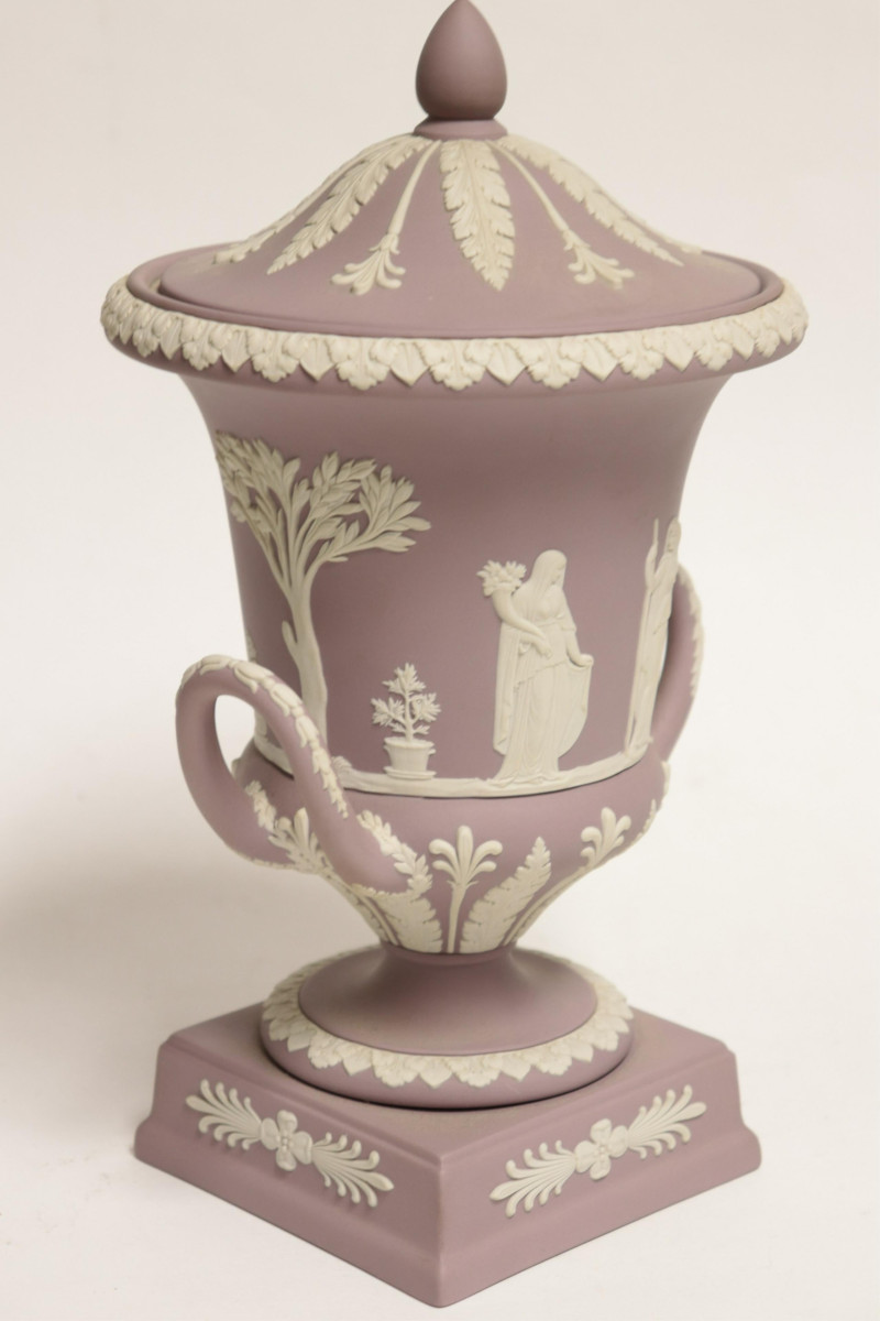 Wedgwood Lavender Jasperware Campagna Urn