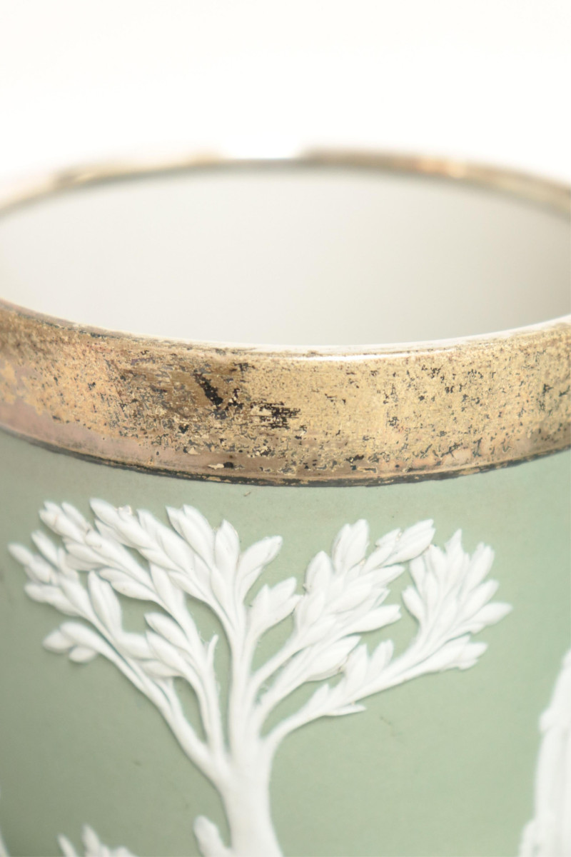 Group Small Wedgwood Dark Green Jasper Dip