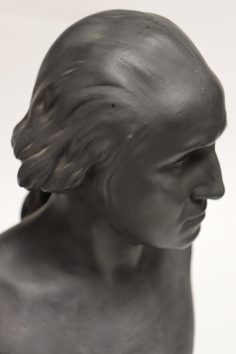 Wedgwood Black Basalt Bust of George Washington