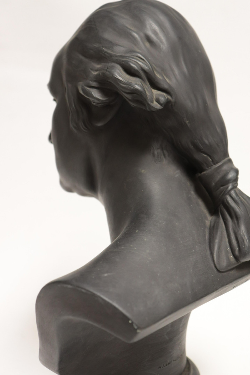 Wedgwood Black Basalt Bust of George Washington