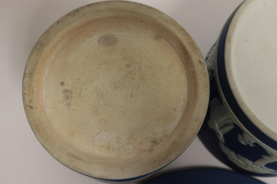 Wedgwood Blue Jasperware Dome &amp; Tobacco Jars