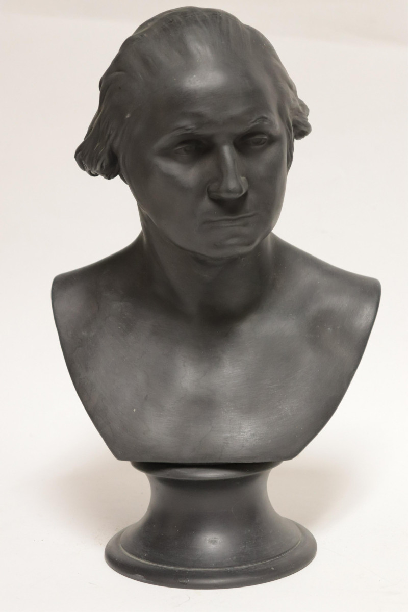 Wedgwood Black Basalt Bust of George Washington