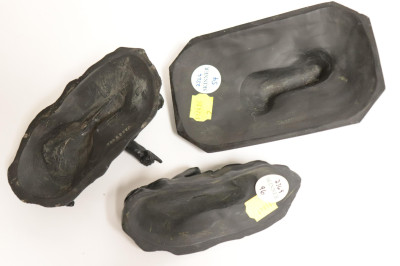 3 Wedgwood Black Basalt Reclining Babies