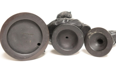 3 Wedgwood Black Basalt Busts