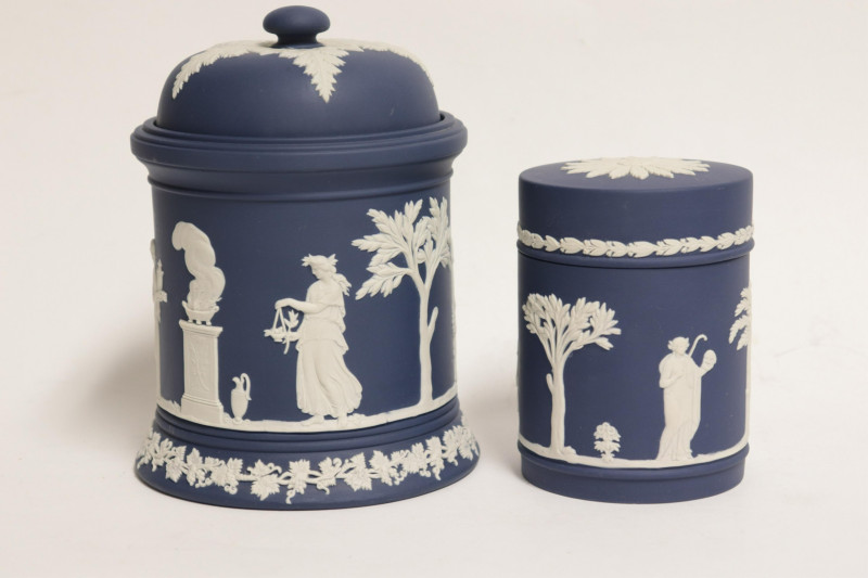 Wedgwood Dark Blue Jasperware Table Articles