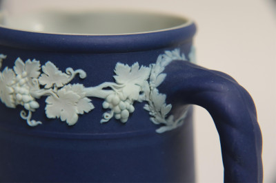 4 Wedgwood Dark Blue Jasper Dip Pitchers