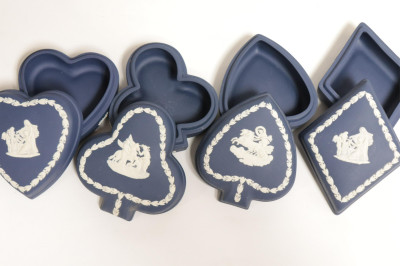 Wedgwood Dark Blue Jasperware Table Articles