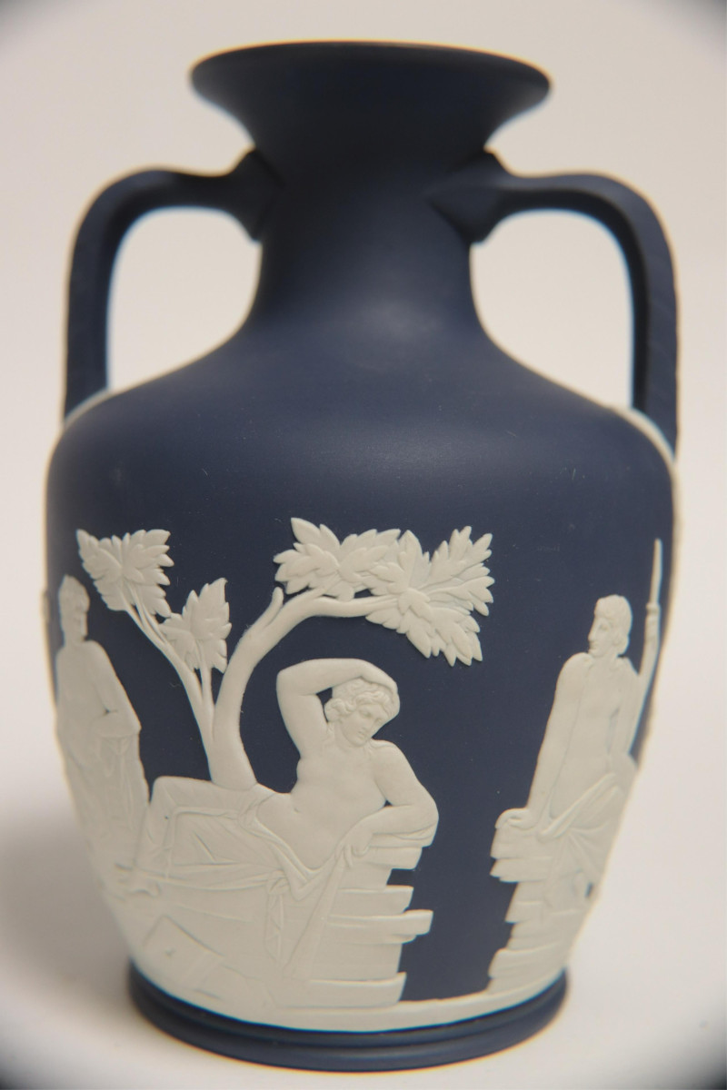 Wedgwood Dark Blue Portland Vase &amp; Tobacco Jar