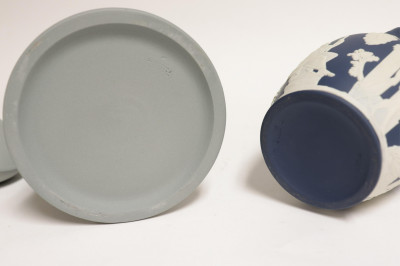 Wedgwood Dark Blue Portland Vase &amp; Tobacco Jar