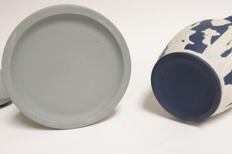 Wedgwood Dark Blue Portland Vase &amp; Tobacco Jar