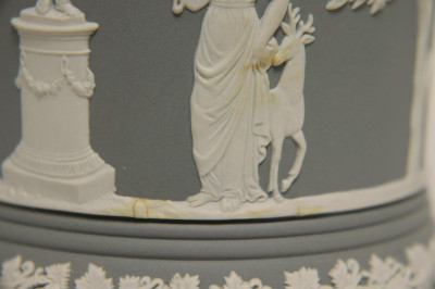 Wedgwood Dark Blue Portland Vase &amp; Tobacco Jar