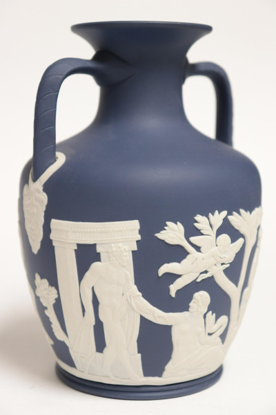 Wedgwood Dark Blue Portland Vase &amp; Tobacco Jar