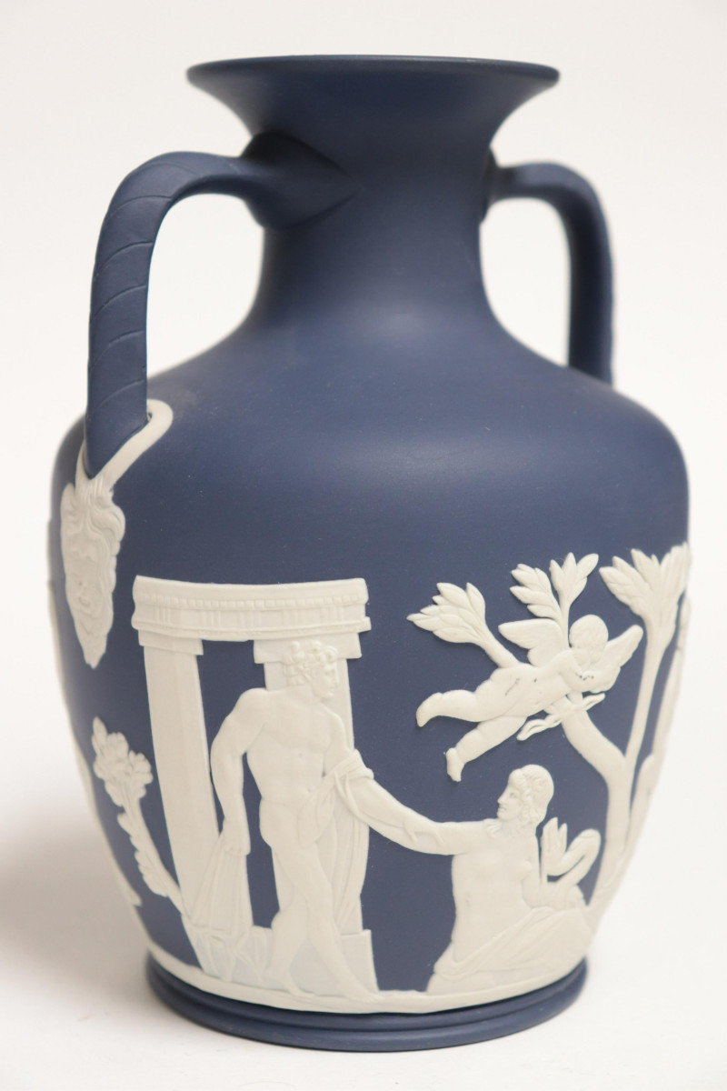 Wedgwood Dark Blue Portland Vase &amp; Tobacco Jar